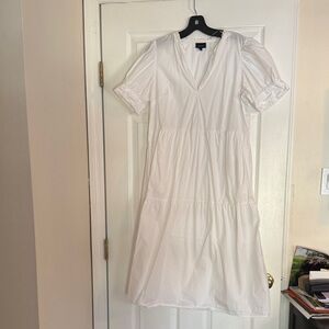Who What Wear White Midi Dress